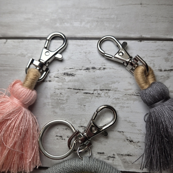 Tassel and Rainbow Keychain Trio - Picture 5 of 5